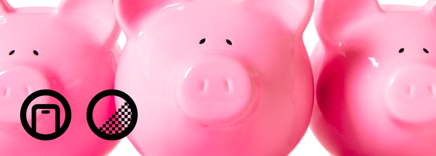 Budgeting widgets showing spending categories on iPhone home screen