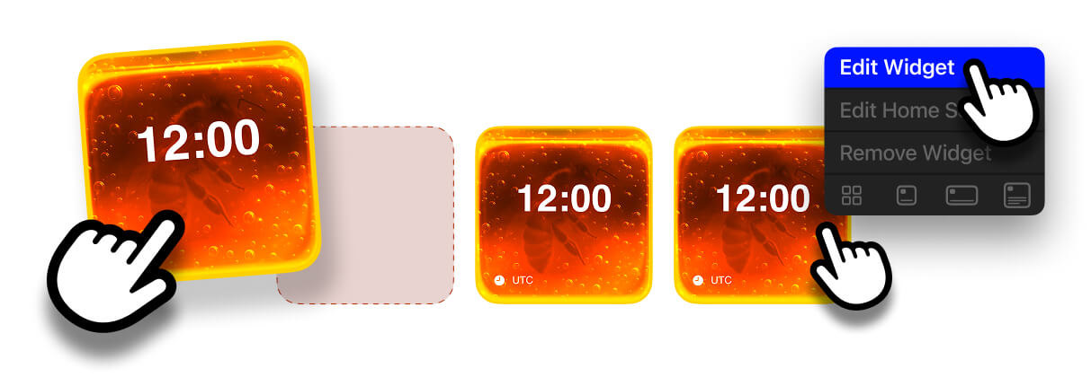 Calendar widget examples showing different calendar views and layouts