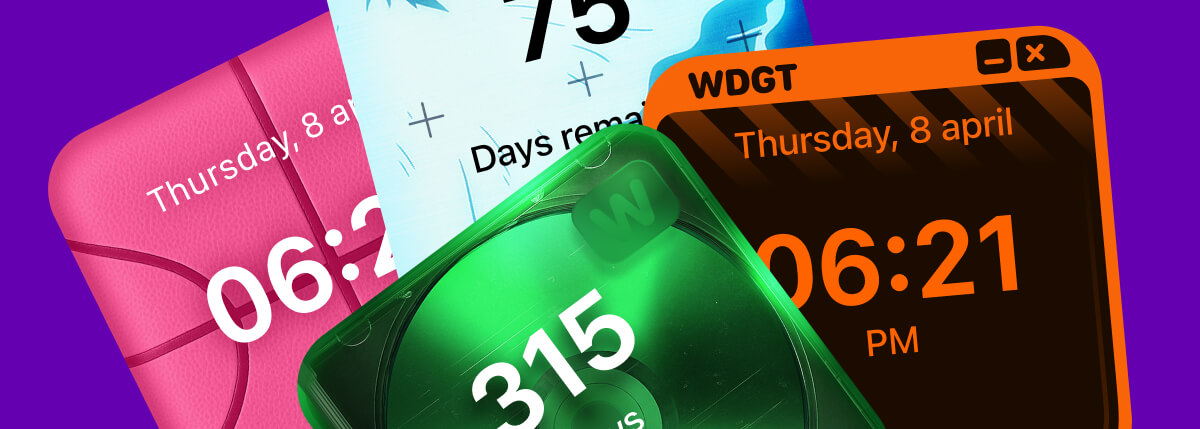 Colorful widgets demonstrating automation-friendly layouts