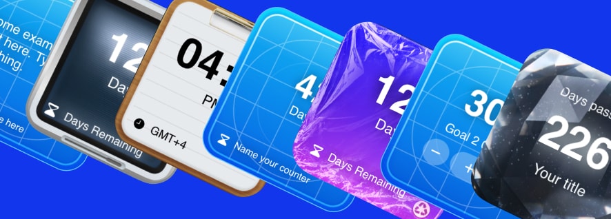 Minimal deep work home screen with timer and clock on iPhone