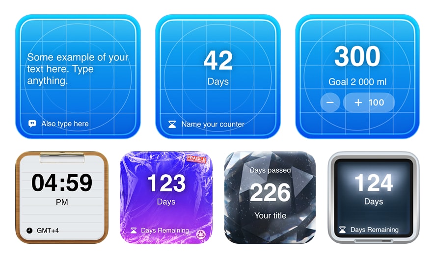 Deep work widget dashboard with minimal theme on iPhone