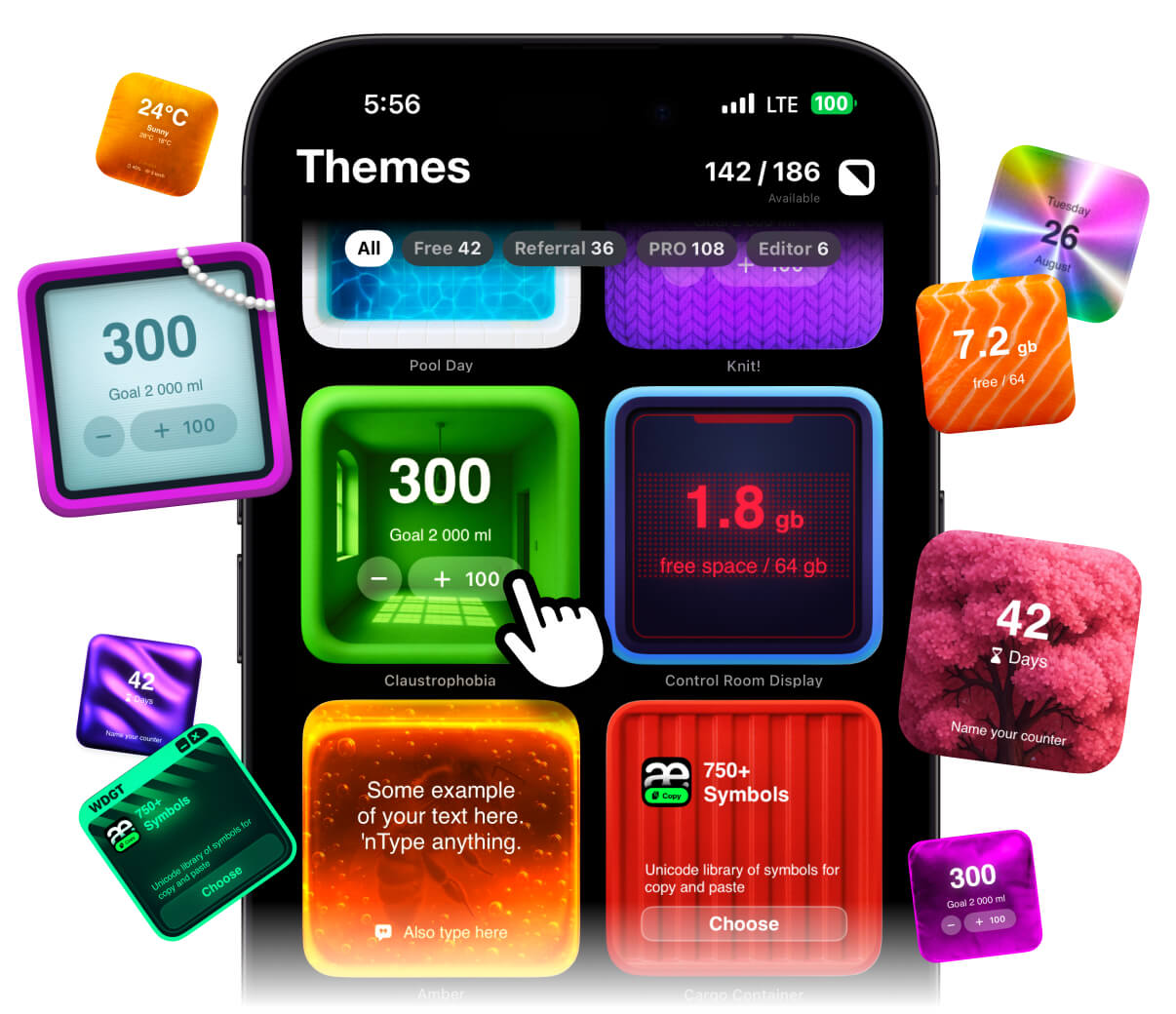 iPhone home screen customization with widgets