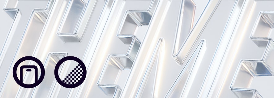 Glassmorphism widget with frosted blur on iPhone home screen