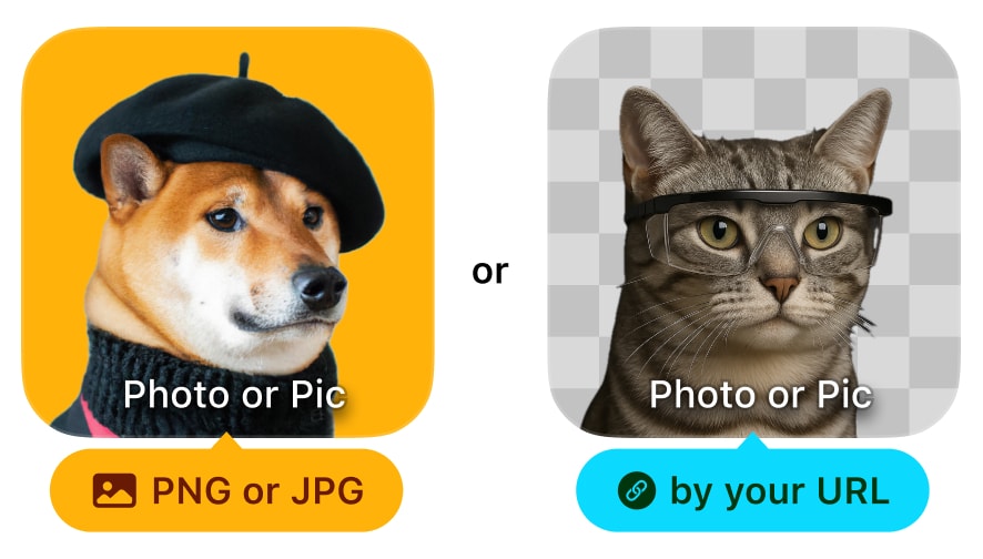 Image URL widget displaying custom picture on iPhone home screen
