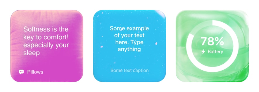 Pastel widget themes with soft pink, blue, and mint on iPhone home screen