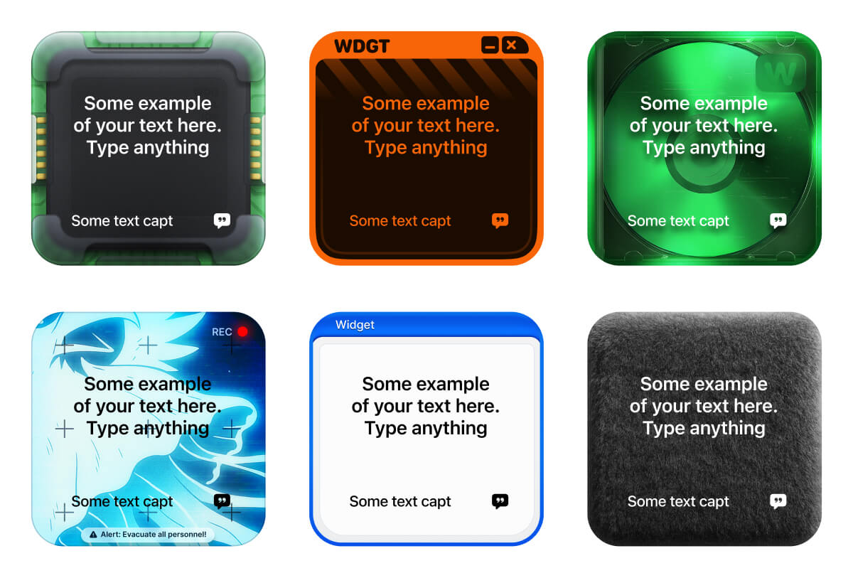 Minimal quotes widget with serif typography