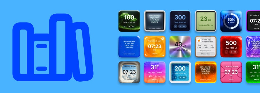 Study planner widgets showing assignments and exam countdown on iPhone