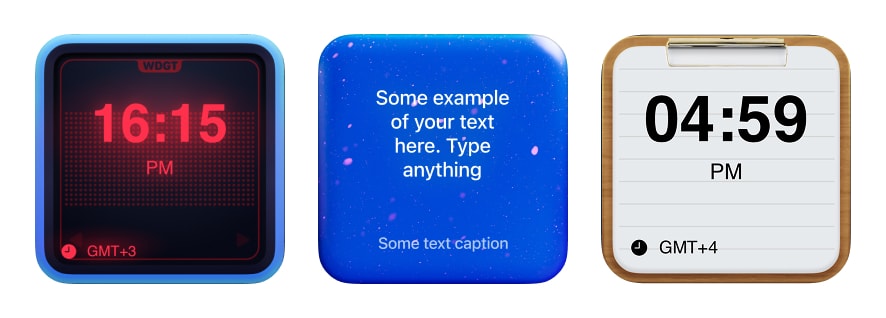 Widgets for timer, task priorities, and music shortcut on iPhone