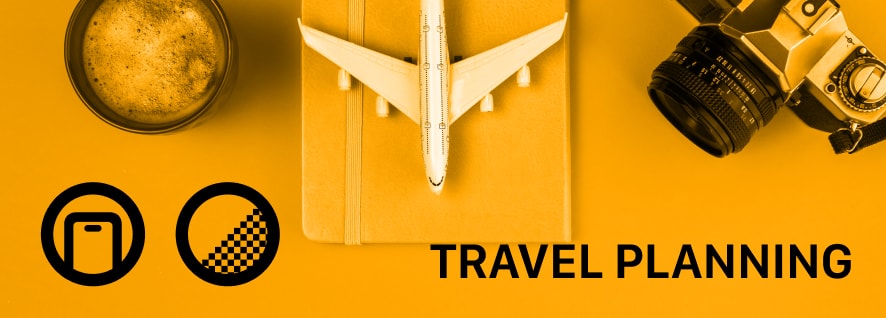Travel planning widgets with shortlist, budget, and checklist