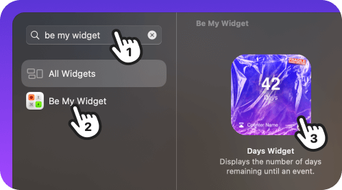 Adding widget on macOS