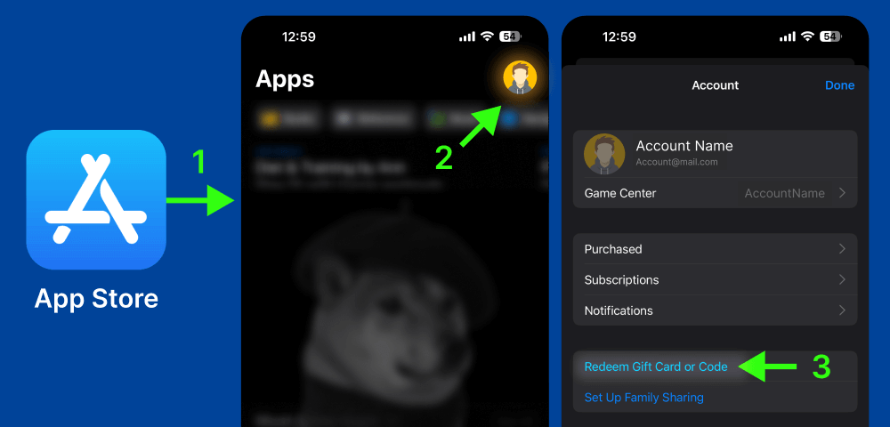 How to redeem — steps